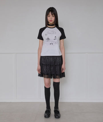 Continent of Mu Waffle Raglan T-Shirt